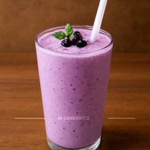 Black currant milk shake