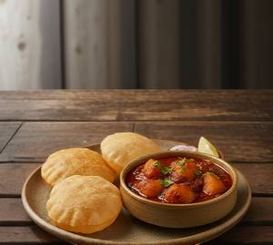 Puri (5Piece) With Alu Dum