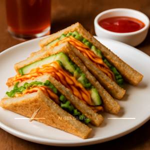 Veg club sandwich