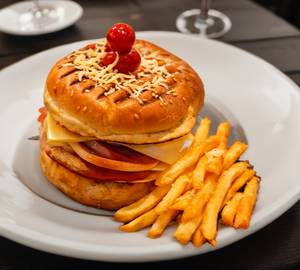 Cheese veg burger