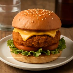 Crispy Veg Cheese Burger