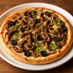 Wild mushroom pizza