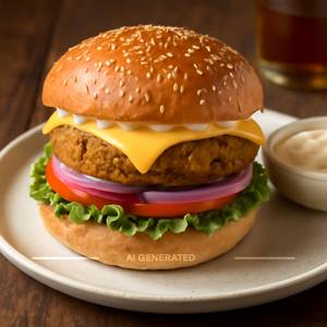 Veg Cheese Burger 