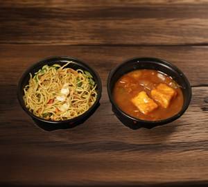 Veg Noodles + [2Pcs] Paneer Chilli