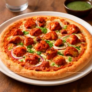 Tandoori chicken pizza
