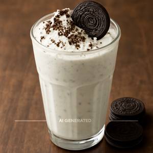 Vanilla oreo milkshake