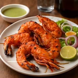 Tandoori prawns 