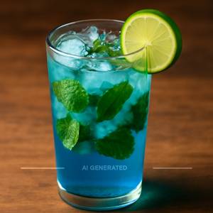 Blue lagoon mojito