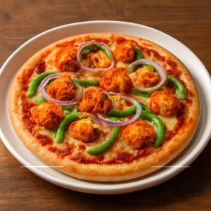 Tandoori paneer pizza