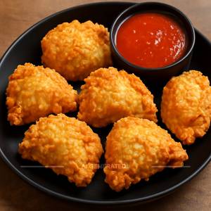 Cheese Corn Fried Momos [6 Pieces]