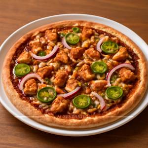 Barbeque chicken pizza