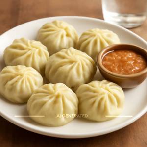 Veg Steamed Momos [8 Pieces]