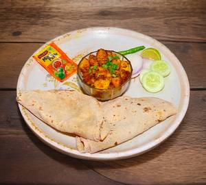 Aloo Matar With 3 Butter Tawa Roti