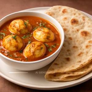 Egg Masala With Roti