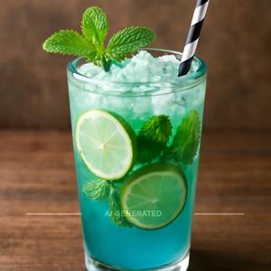 Blue laggon mojito
