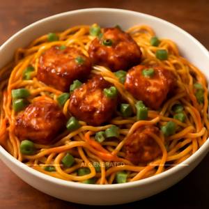 Paneer Manchurian Noodles
