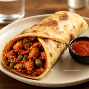 Chicken schezwan roll