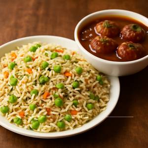Veg Fried Rice+Veg Manchurian
