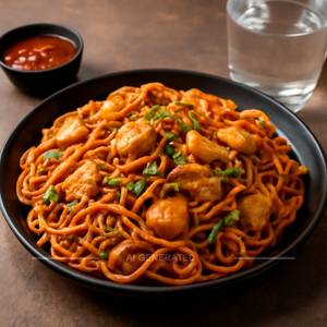 Schezwan Chicken Noodles