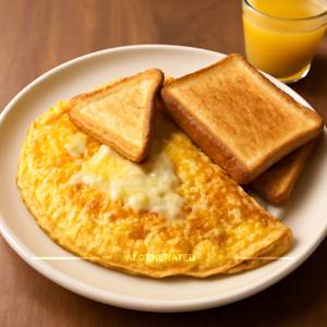 Cheese Bread omelette