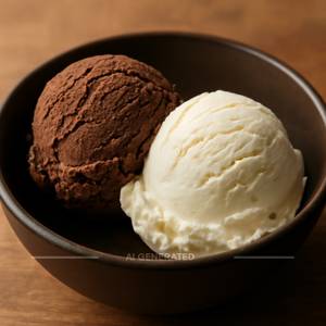 Vanilla Icecream Scoop (single Scoop With Topping)