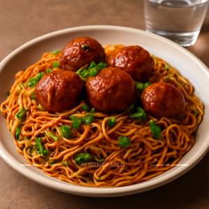 Veg Manchurian Noodles