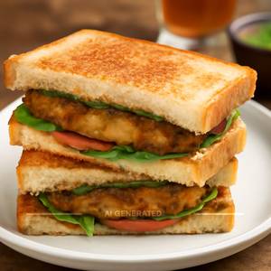 Aloo tikki sandwich