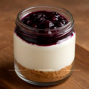 Blueberry jar cake
