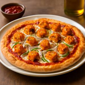 Tandoori paneer pizza