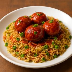 Veg Manchurian Fried Rice