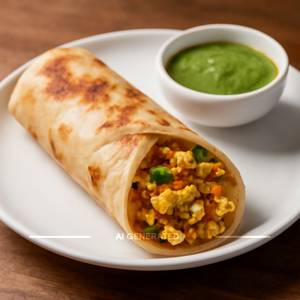 Egg Bhurji Roll