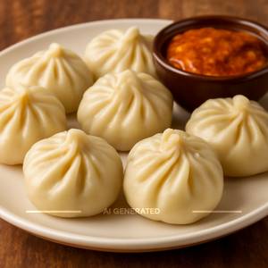 Paneer steamed momos