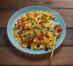 Sprout and corn chaat