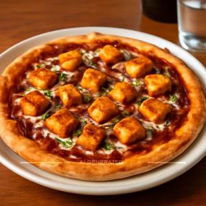 Paneer barbeque pizza
