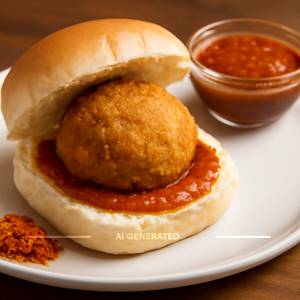 Schezwan Cheese Burst Vada Pav