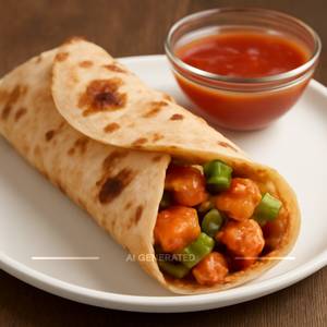 Lachha Chilli Paneer Roll