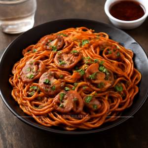 Mushroom Schezwan Noodles