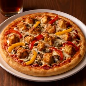 Chicken overloaded pizza