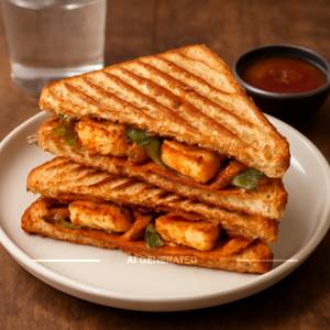 Grilled Peri Peri Paneer Sandwich