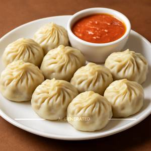 Veg Steamed Momos [12 Pieces]