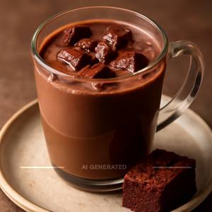 Hot Chocolate With Brownie