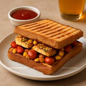 Paneer corn sandwich