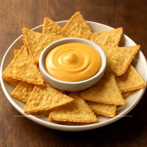 Nachos With Cheese Salsa Sauce