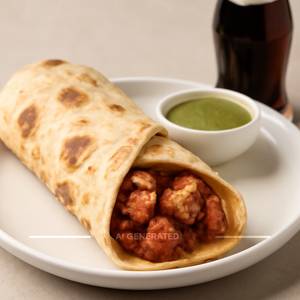 Double Chicken Malai Tikka Roll
