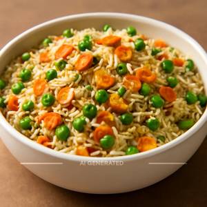 Veg Burnt Garlic Fried Rice