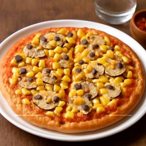 Mushroom & Corn  Pizza