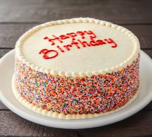 Happy Birthday Vanilla Cake