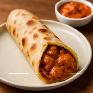 Butter Chicken Kathi Roll