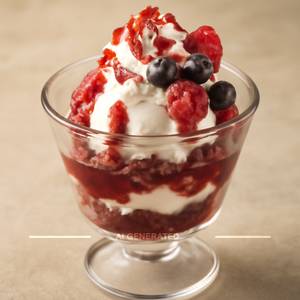Berry Red Velvet Sundae