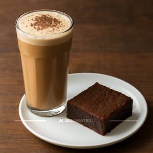 Cold Coffee With Brownie